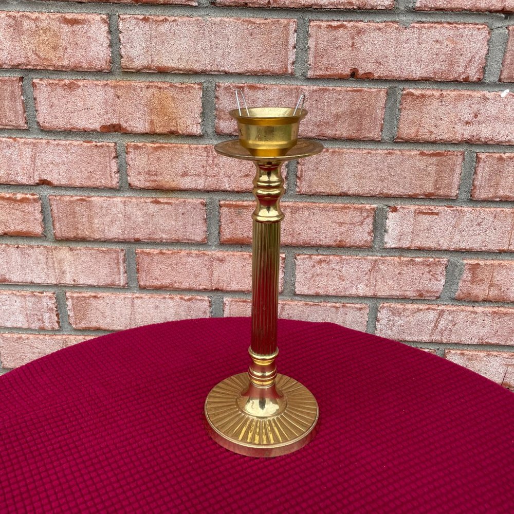 Vintage Brass Candleholder - Picture 5 of 6